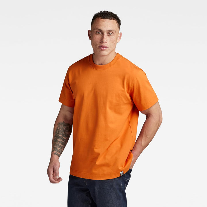 G-Star RAW Herren Essential Loose T-Shirts S Orange (Orange D23471-c784-1018), S Orange (Orange D234