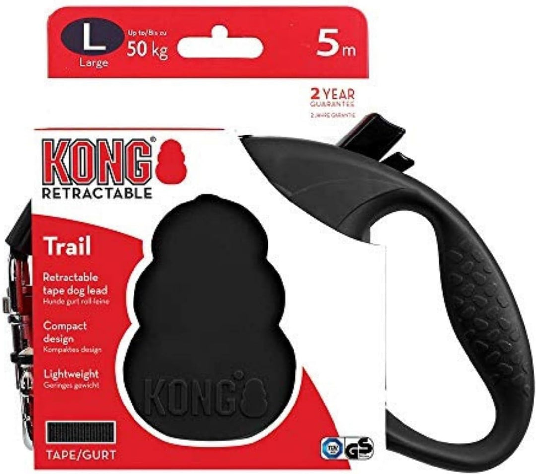 KONG ausrollbare Hundeleine "Trail" I hochwertige Rollleine mit Break & Lock System I lange Leine fü