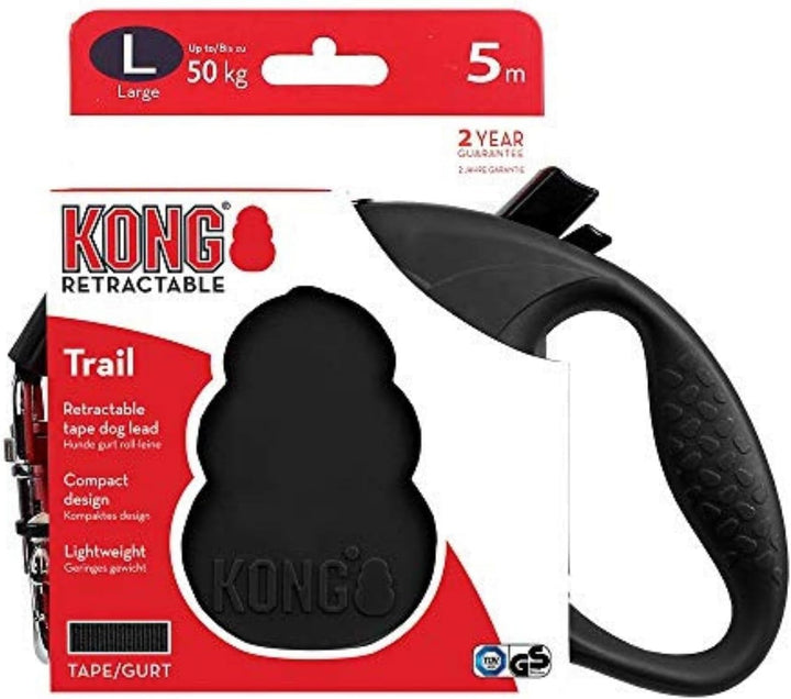 KONG ausrollbare Hundeleine "Trail" I hochwertige Rollleine mit Break & Lock System I lange Leine fü