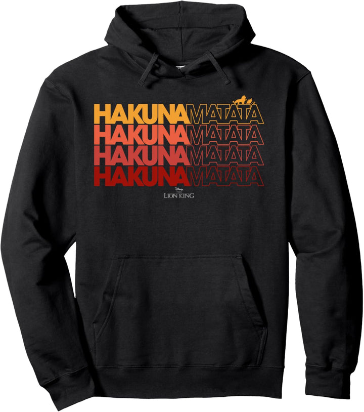 Disney The Lion King Hakuna Matata Word Stack Pullover Hoodie