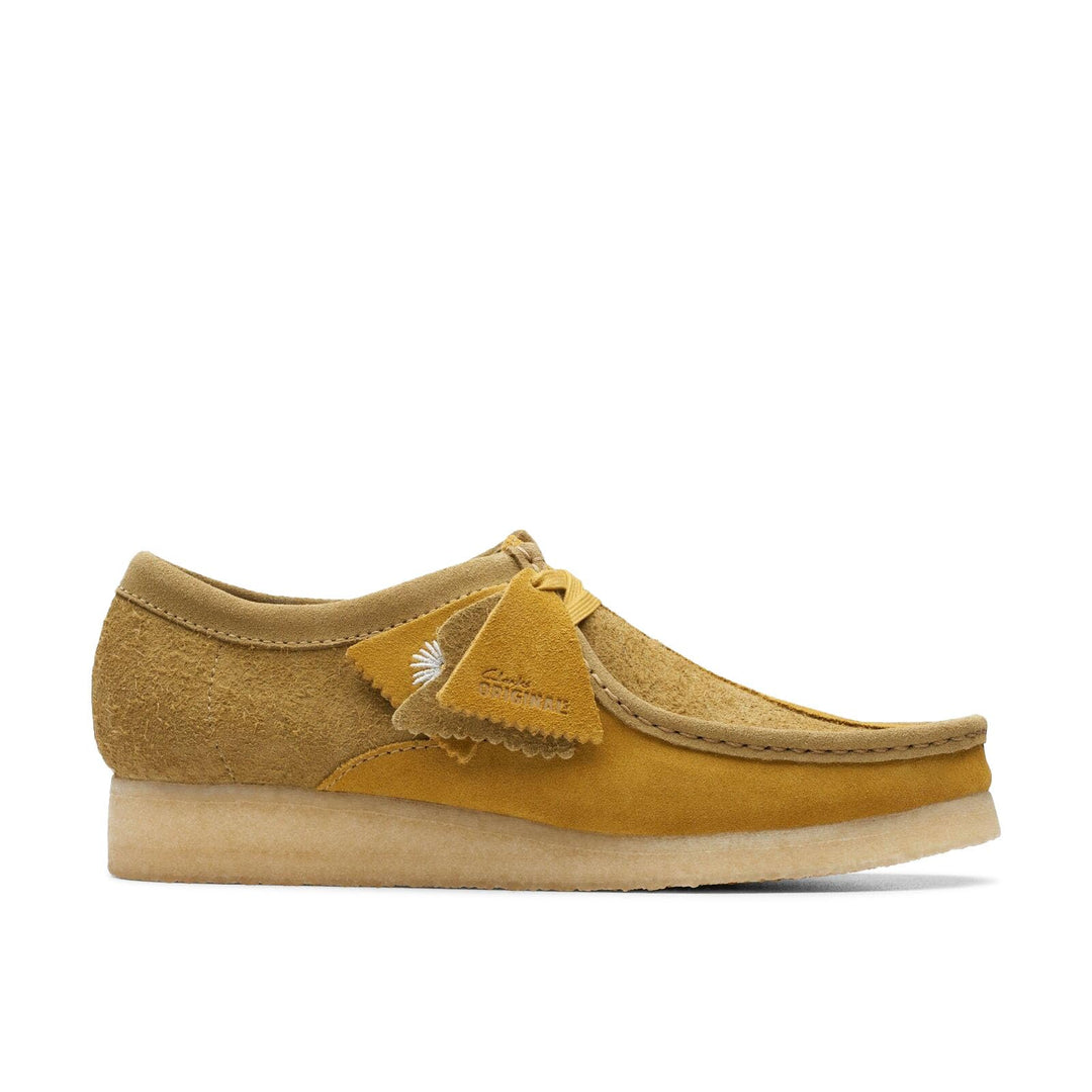 Clarks Mens Wallabee 39.5 EU Olive Combi 1, 39.5 EU Olive Combi 1