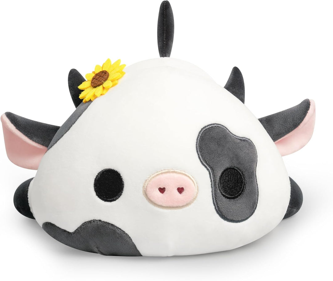 shownicer Plüschtier Kuh Kuscheltier Stofftier Kawaii Kuh Plüsch Kissen Spielzeug Milchkuh Plüsch Wu