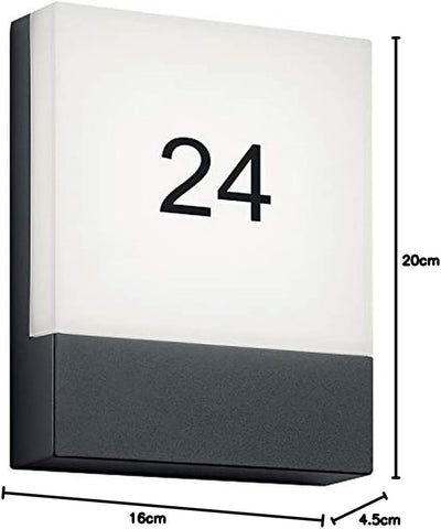 Trio Leuchten LED Aussen Wandleuchte 227760142 Pecos, Aluminium anthrazit, 6 Watt LED N.a., N.a.