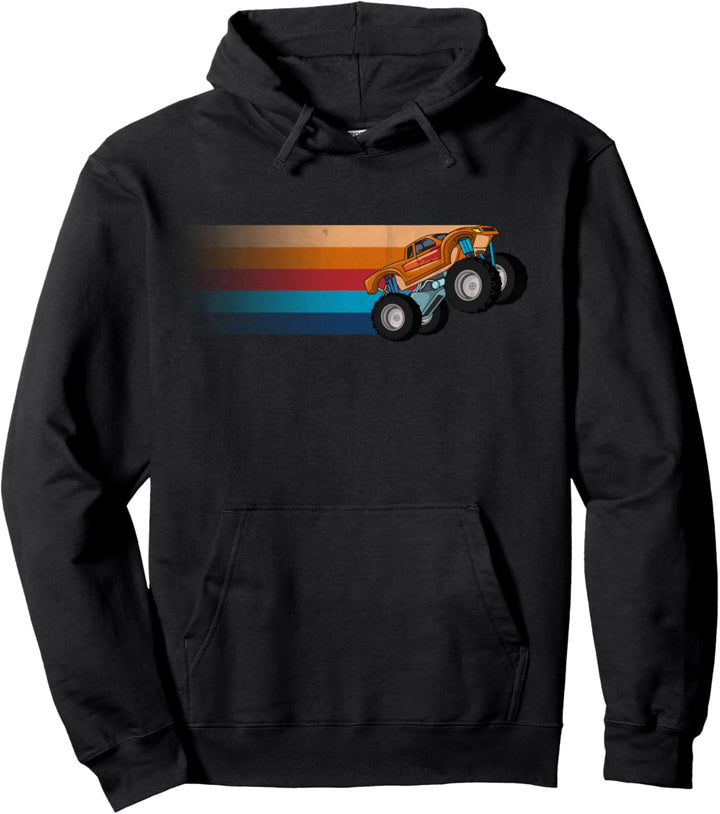 Retro Monstertruck Vintage Style Pullover Hoodie