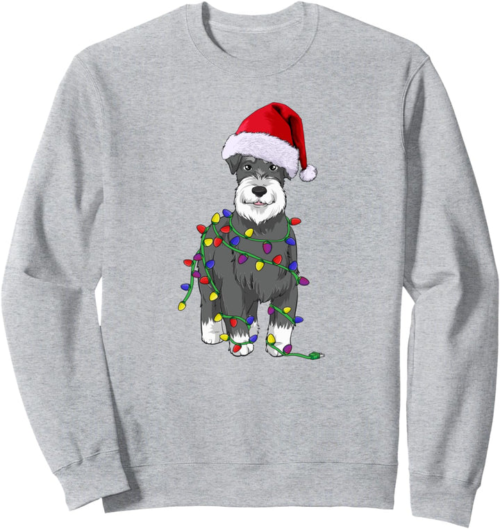 Schnauzer Weihnachten Hunde Hundehalter Sweatshirt
