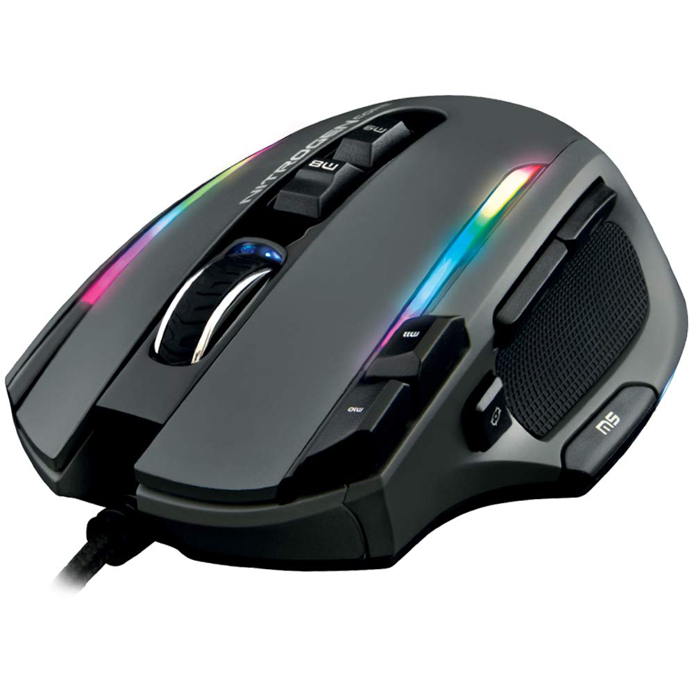 The G-LAB Kult NITROGEN CORE Hochleistungs-Kabel-Gaming-Maus - Avago 10.000 DPI-Optischsensor, RGB,