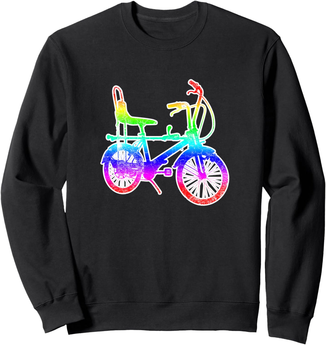 Bonanzarad Bike 70s Bonanza Hipster Fahrrad Rainbow Geschenk Sweatshirt