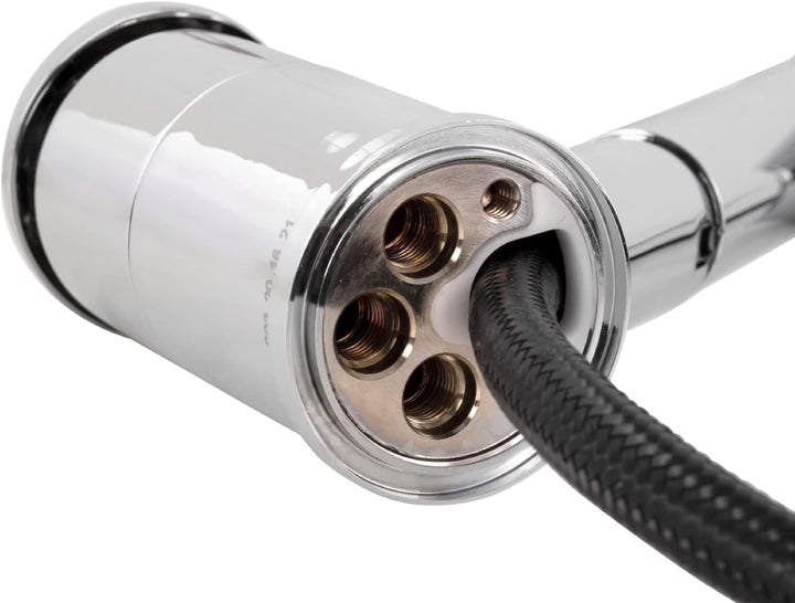 'aquaSu® Basic Küchenarmatur Tiado für Spüle | Spültischarmatur mit ausziehbarer Geschirrbrause | Wa