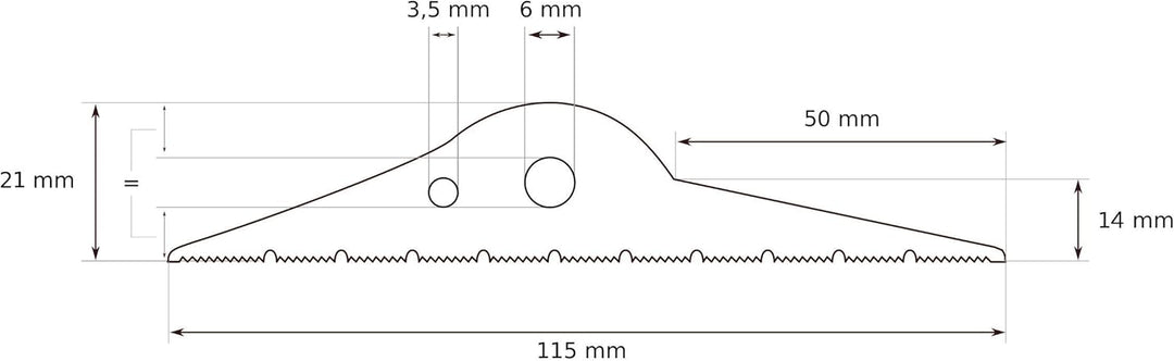 DQ-PP GARAGENTOR DICHTUNG | 5m | 21mm x 115mm | inkl. Montagekleber | schwarz | Bodenabdichtung aus