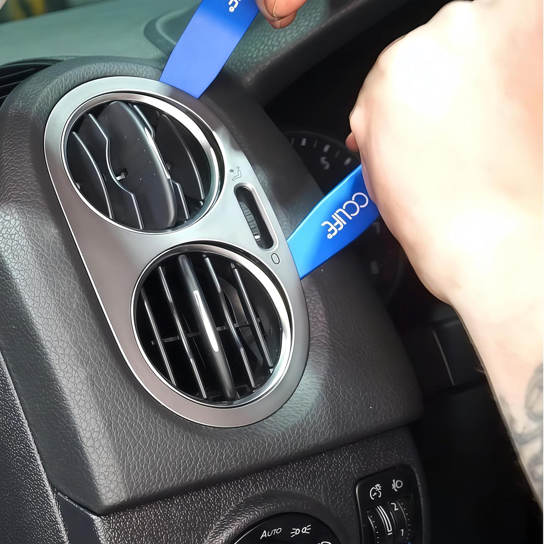 CCLIFE 12tlg Auto Demontage Werkzeug Set PP PA+ Zierleistenkeile Innenraum Verkleidung Türverkleidun