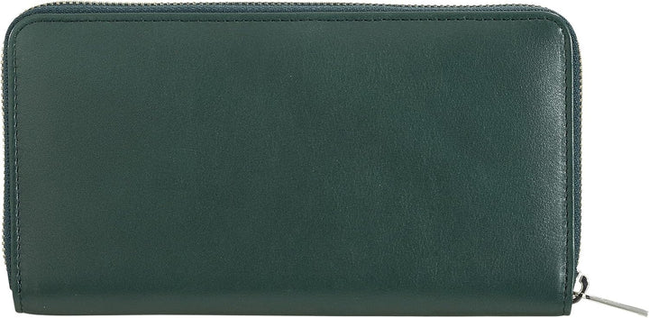 DUDU Grosse Bunte Damenbrieftasche RFID in echtem Leder mit Rundum - Reissverschluss Mangrove, Mangr