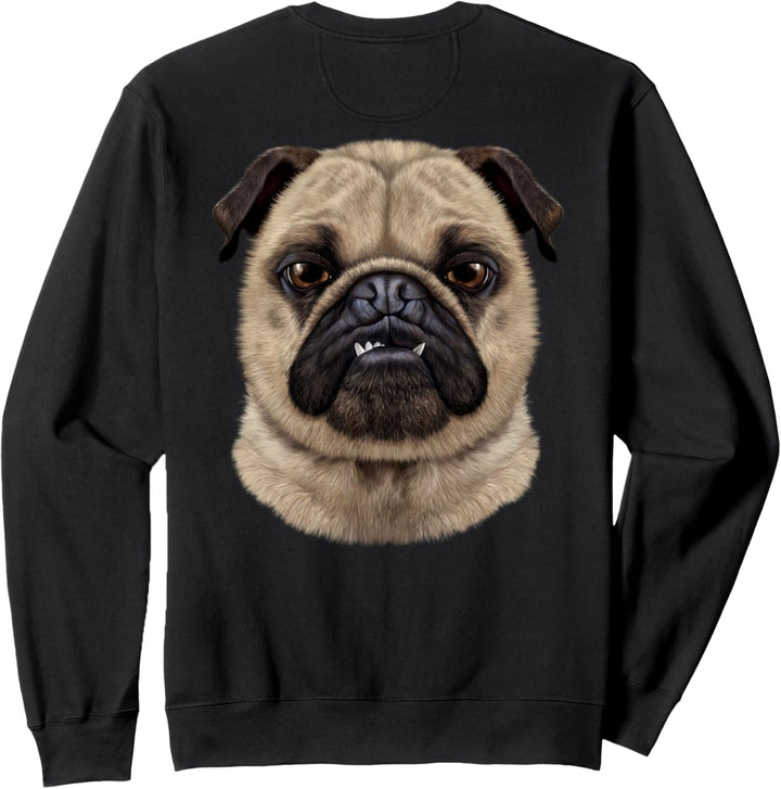 Mürrisches Mopsgesicht Sweatshirt