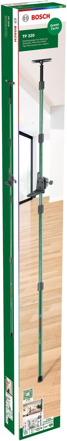 Bosch Teleskopstange TP 320 (höhenverstellbar von 106-320 cm zur schnellen und flexiblen Positionier