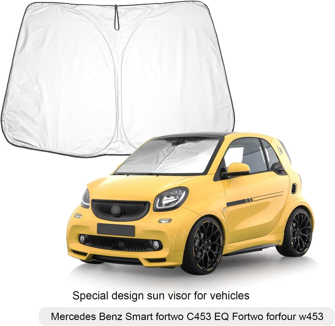 BIXUAN C453 Sonnenschutz kompatibel mit Mercedes Benz Smart Fortwo C453 2014-2019 EQ Forfour W453 20
