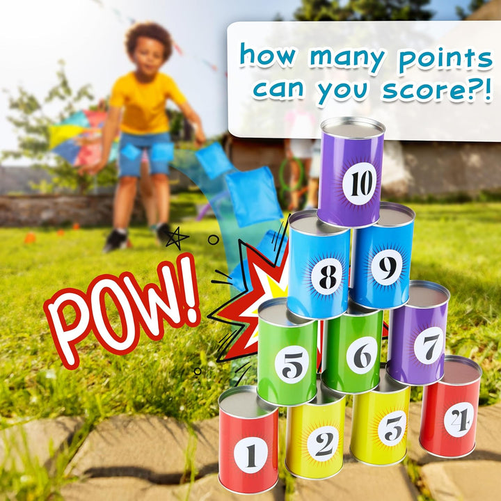 KreativeKraft Outdoor Spiele für Kinder Set Kindergeburtstag Spiele für Draussen Party Wurfspiele Ga