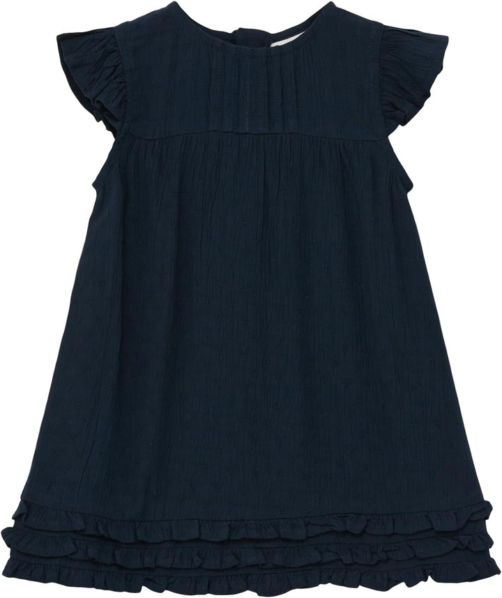 s.Oliver Junior Baby Girls Volant Kleid, Blue, 62