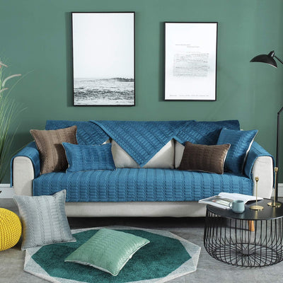 PETCUTE Sofabezüge für Sofas, Sofaüberwurf Sofa Schutz Abdeckung Gesteppte Sofadecke gepolsterte Sof