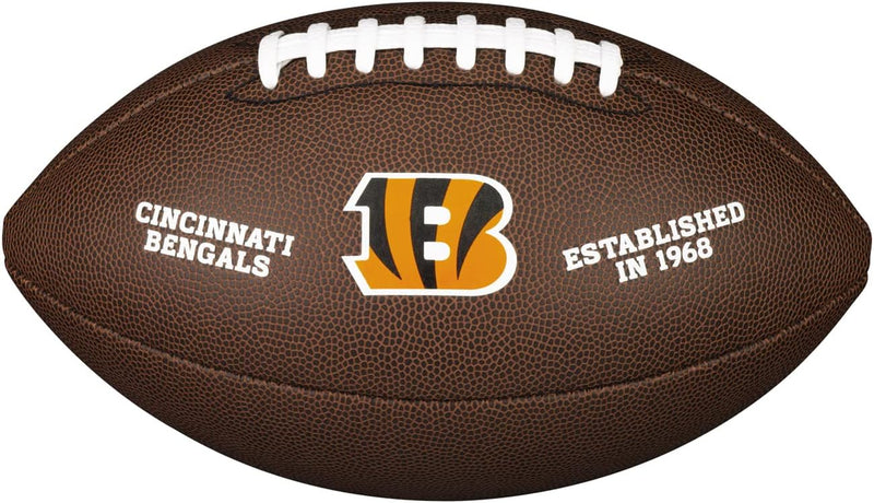 Wilson American Football NFL TEAM LOGO, Offizielle Grösse, Mischleder OFFICIAL Cincinnati Bengals, O