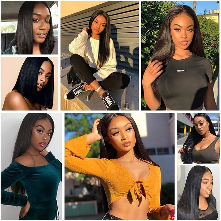 Brazilian Straight Hair Human Hair 3 Bundles（8" 8" 8"，210g) Bresiliennes brasilianisches glattes Haa