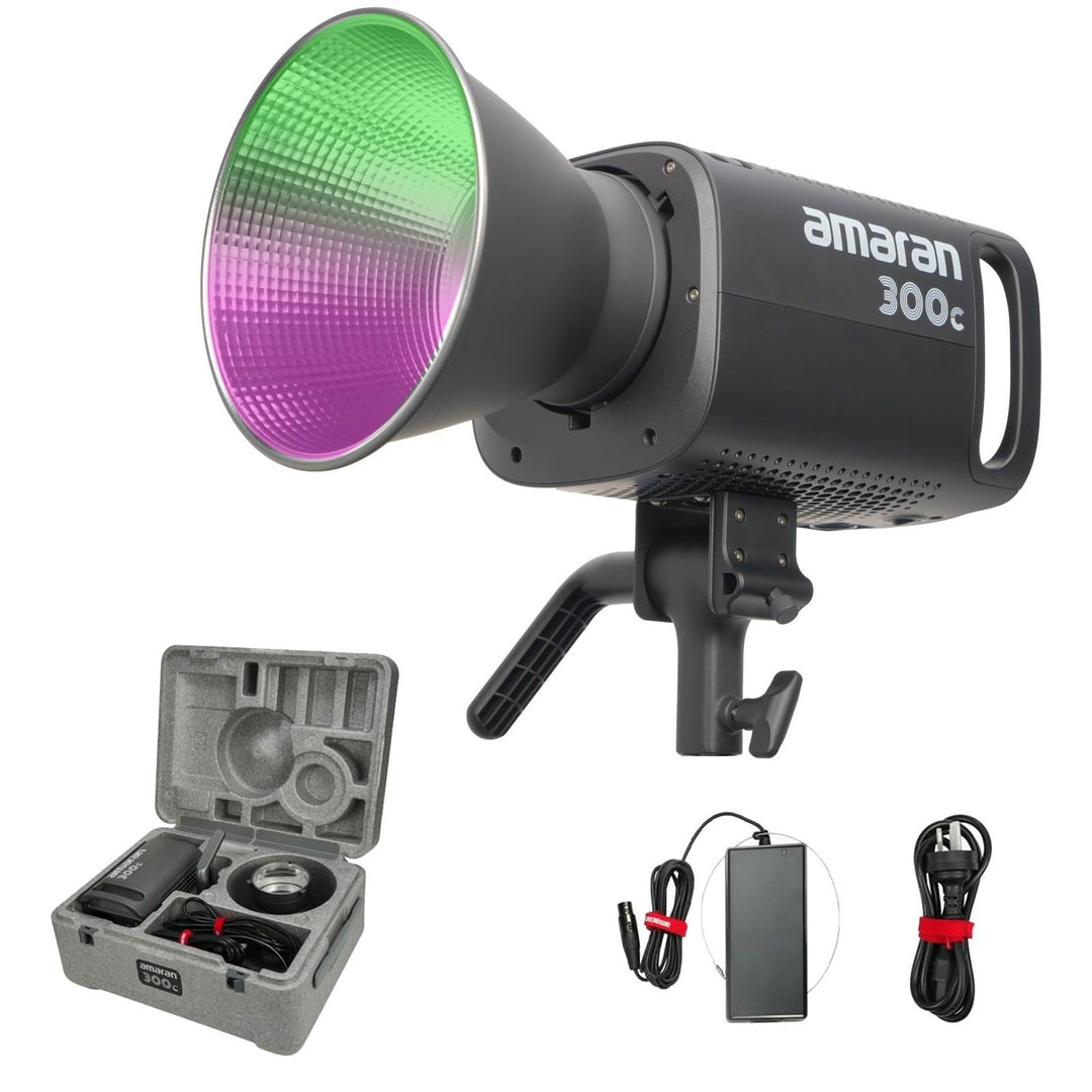 Aputure Amaran 300C RGB Vollfarb-LED-Videoleuchte, Bi-Color 2500K bis 7500K, 300W, Bowens-Mount, Dau