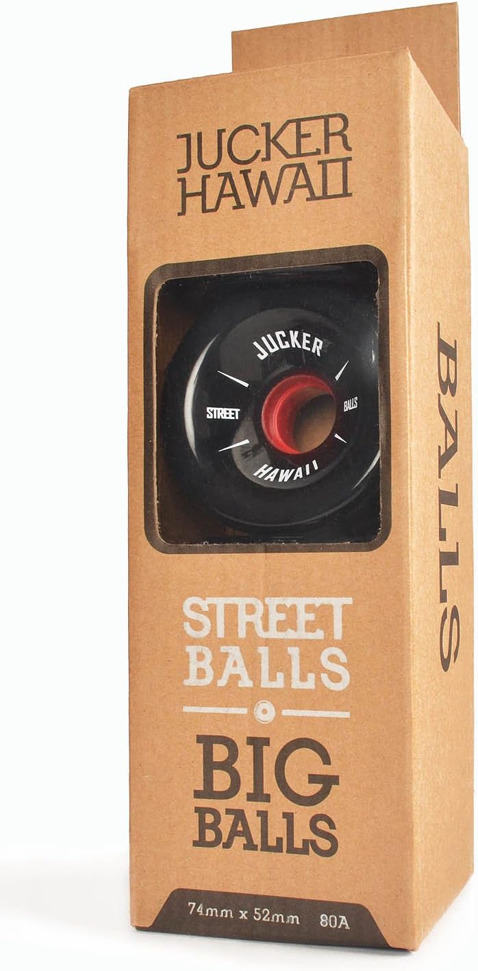 JUCKER Hawaii Longboard Rollen/Wheels STREETBALLS -Big Balls Black