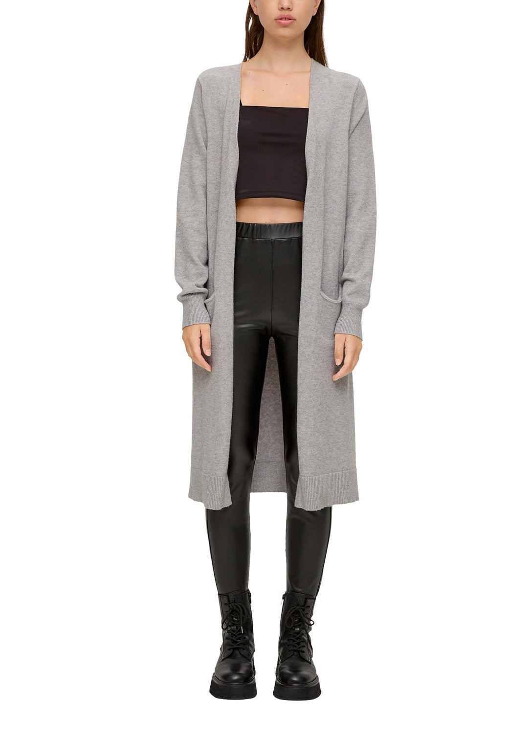 s.Oliver Damen Strickjacke, M 9400 Grau