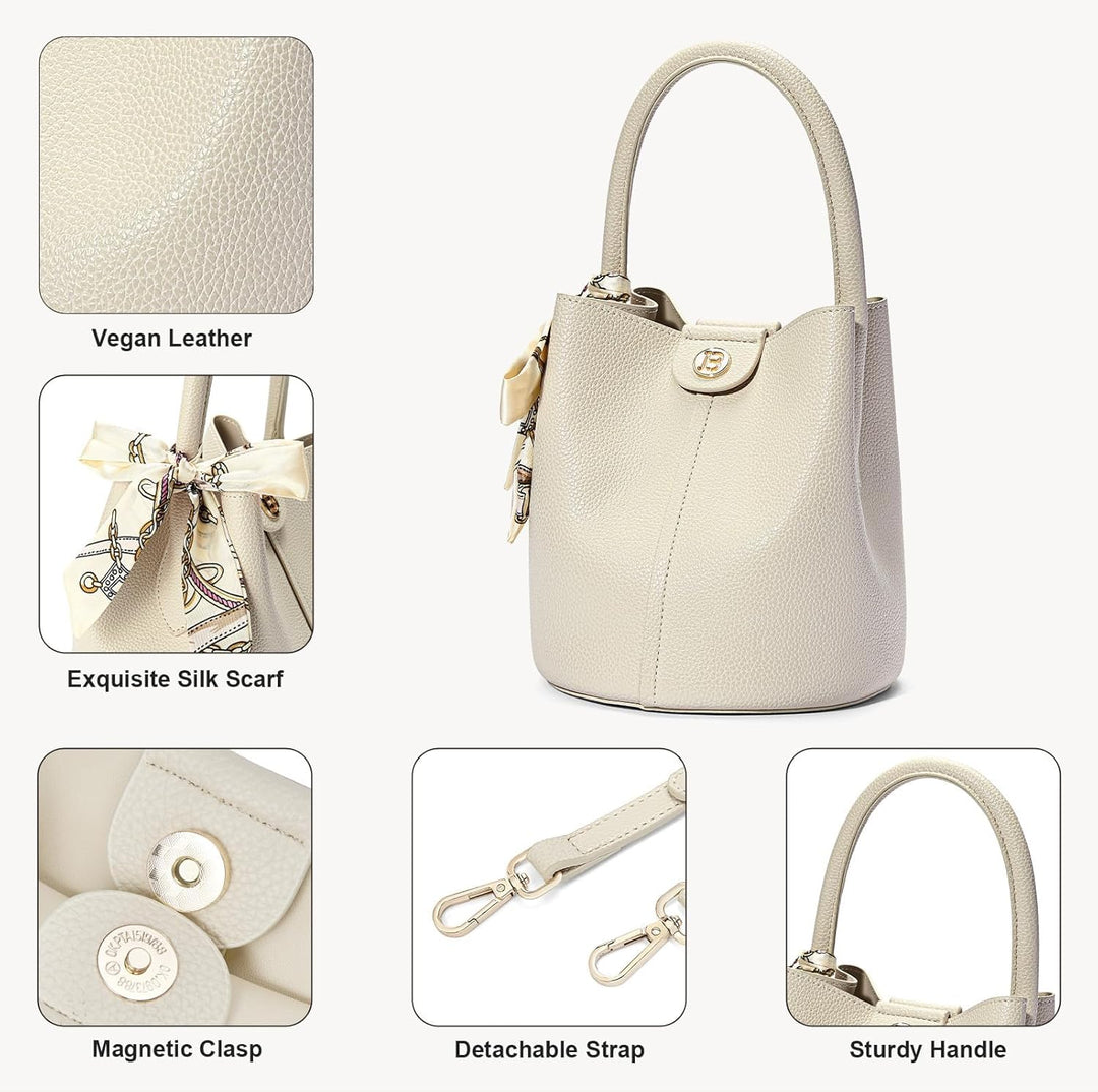 BOSTANTEN Umhängetasche Damen Mittelgross, PU Leder Crossbody Schultertasche, Umhänge Tasche Handtas