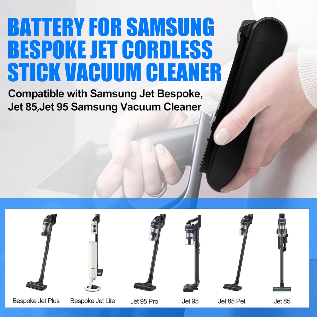 Akku für Samsung Jet Bespoke,Jet 85,Jet 95 Samsung kabellosen Staubsauger, Ersatz für Akku-Modell VC