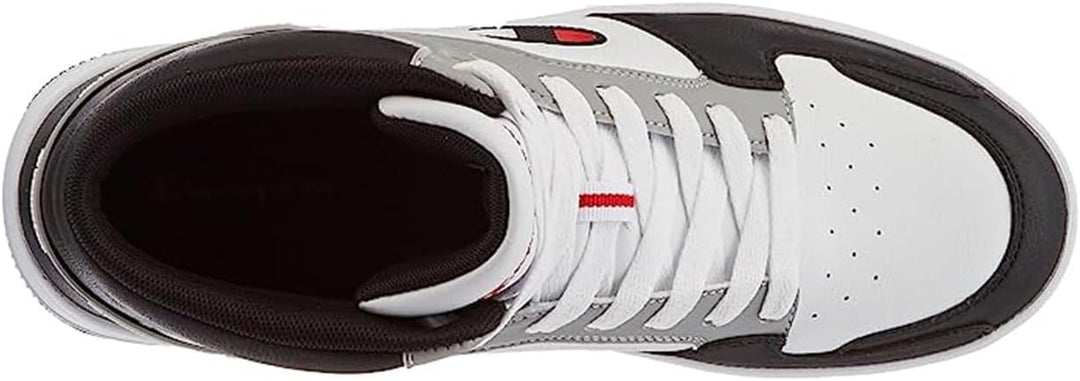 Champion Herren Rebound 2.0 Mid Sneakers 45 EU Weiss Grau Schwarz Ww014, 45 EU Weiss Grau Schwarz Ww
