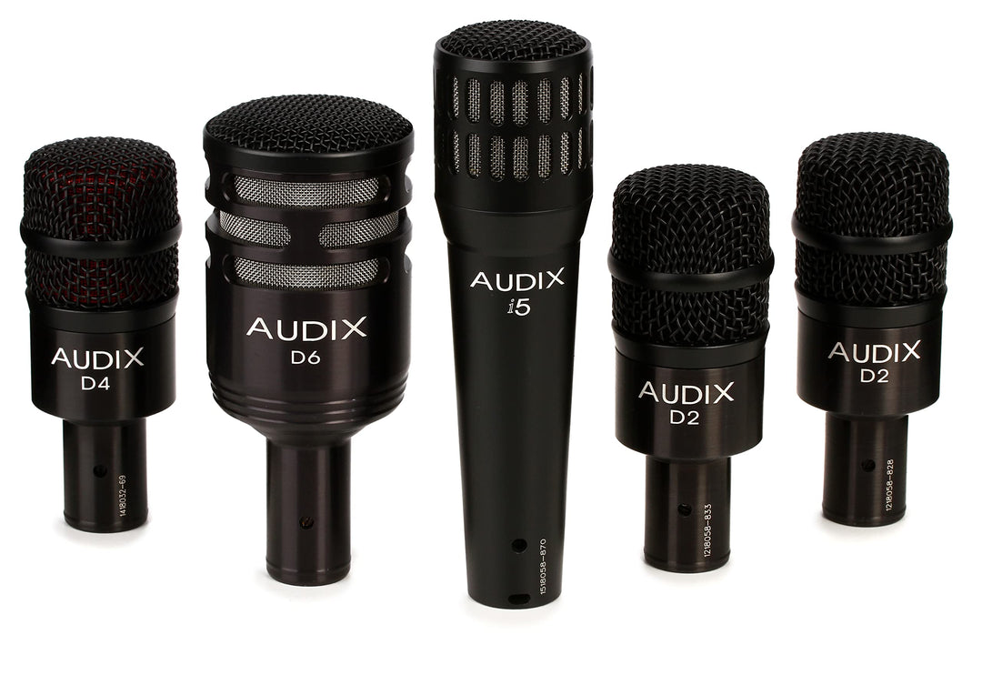 Audix DP-5-A Mikrofon-Zusammenstellung für Drum-Sets mit 5 Mikrofonen und Zubehör