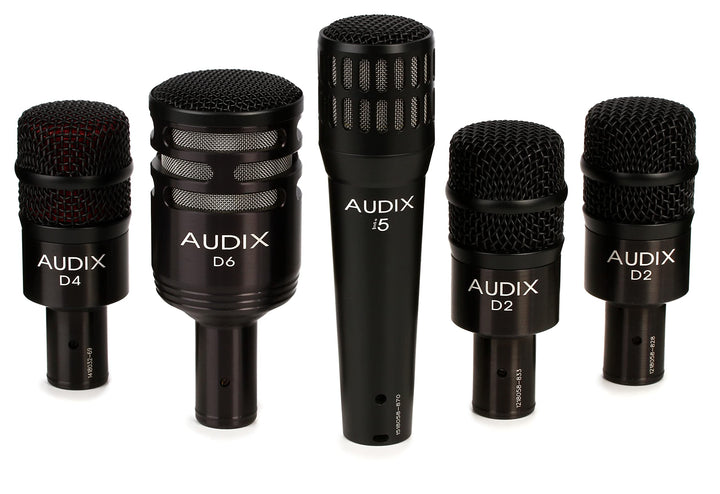 Audix DP-5-A Mikrofon-Zusammenstellung für Drum-Sets mit 5 Mikrofonen und Zubehör