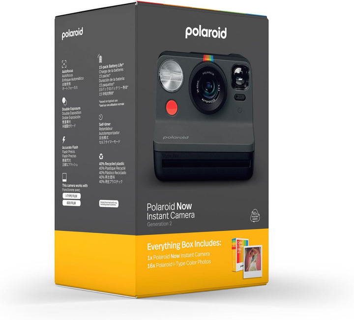 Polaroid Everything Box Now Gen 2 Sofortbildkamera - Schwarz Schwarz Everything Box Kamera Everythin