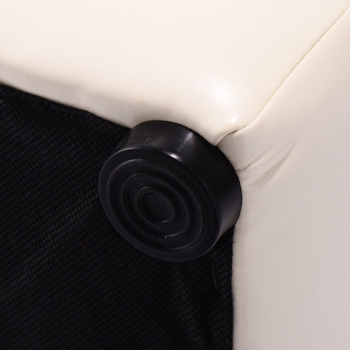 GIANTEX Sitzhocker mit Stauraum, Sitzwürfel Sitzbox auS PU, Sitztruhe Sitzcube Aufbewahrungsbox Fuss