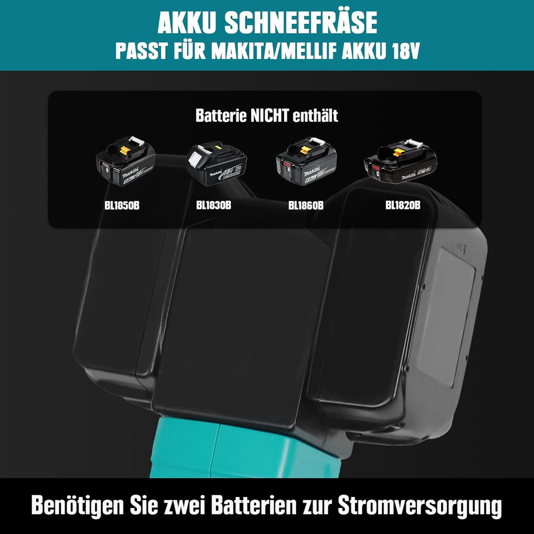 Witlight kabellos Akku-Schneefräse (nur Werkzeuge kein Akku)