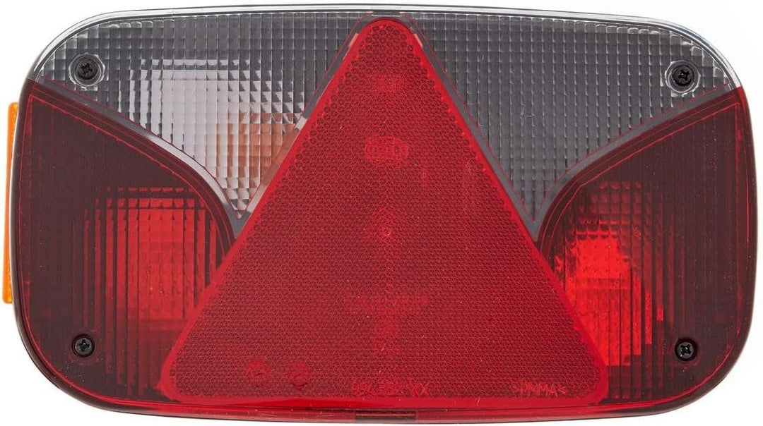 HELLA - Heckleuchte - Glühlampe - 12V - Anbau/geschraubt - Lichtscheibenfarbe: weiss/rot - Stecker: