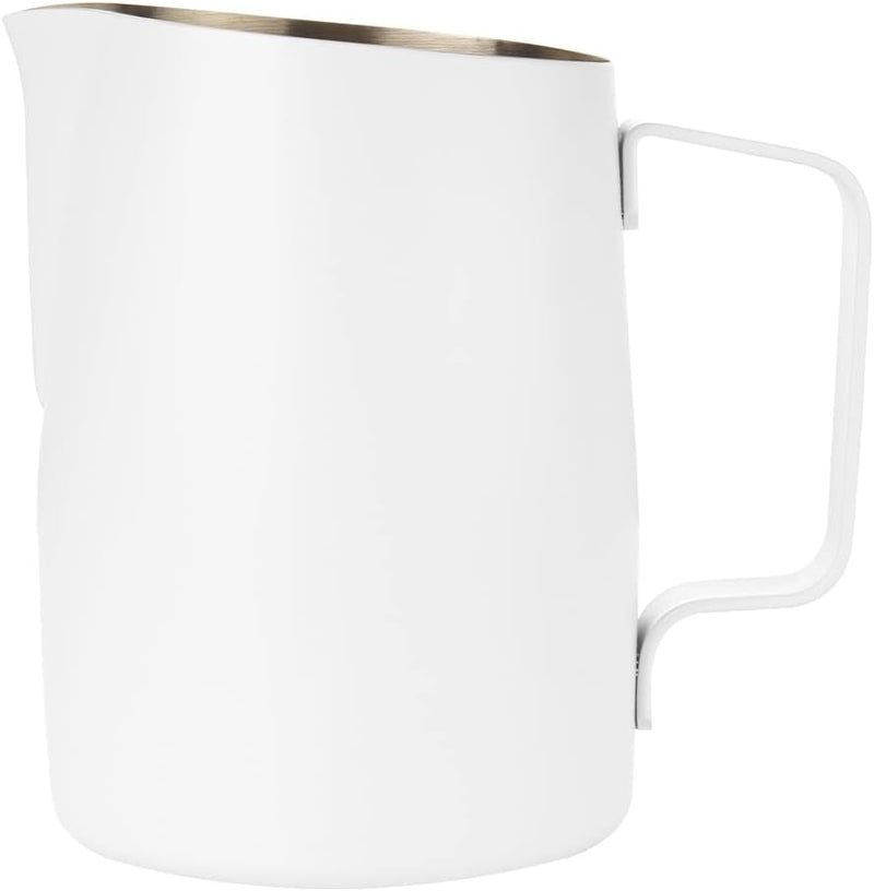 Dianoo Milchaufschäumkrug mit Griff, 600 ml Edelstahl-Dampfkrug, Espresso-Milchaufschäumer, Tasse fü