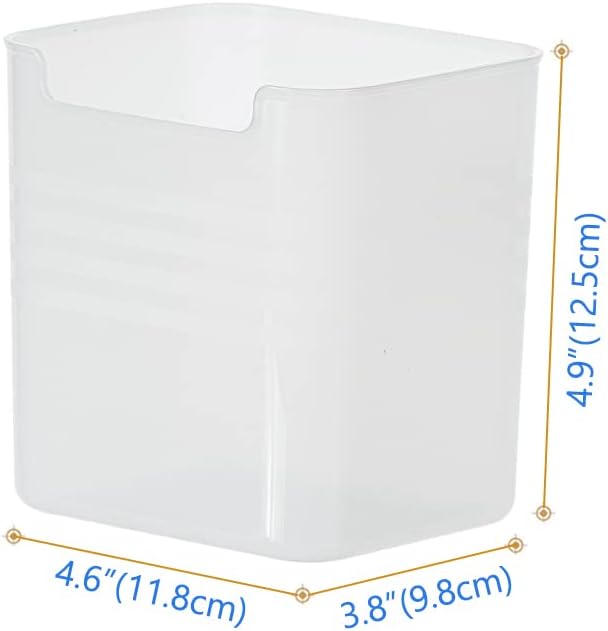 Poeland Kühlschrank-Organizer-Box, Kühlschrank-Seitentür, Aufbewahrungsbehälter, Kunststoff, durchsc