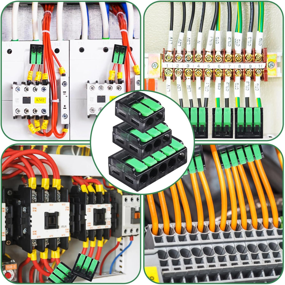 DOMAXWILL Kabelverbinder Kabelklemmen Elektro, 75 Stück klemmen elektro Verbindungsklemmen Klemme, 4