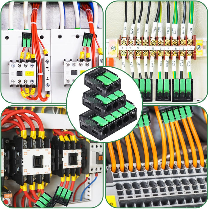 DOMAXWILL Kabelverbinder Kabelklemmen Elektro, 75 Stück klemmen elektro Verbindungsklemmen Klemme, 4