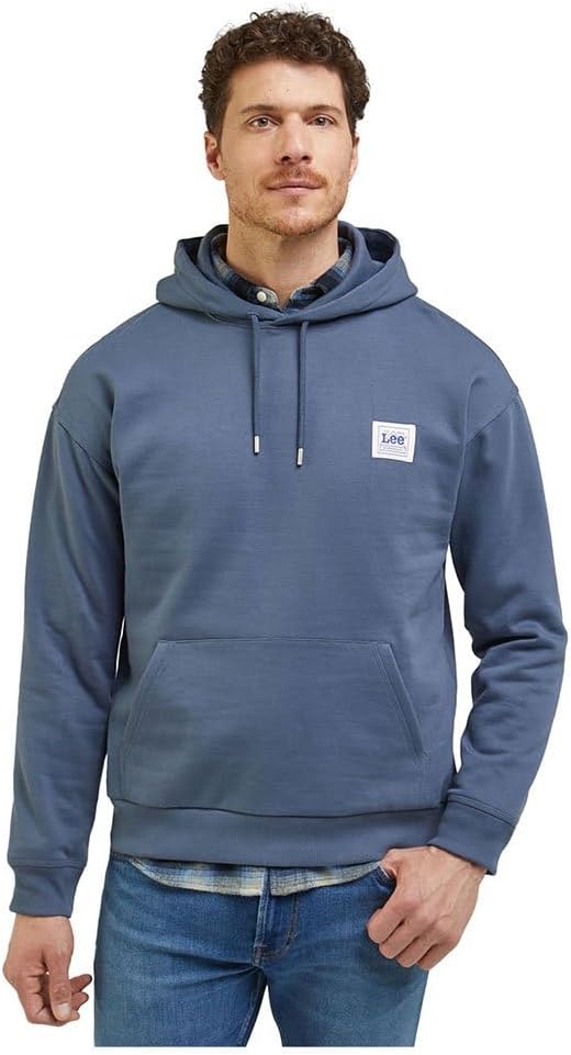 Lee Herren Ww Hoodie Hooded Sweatshirt, Grau