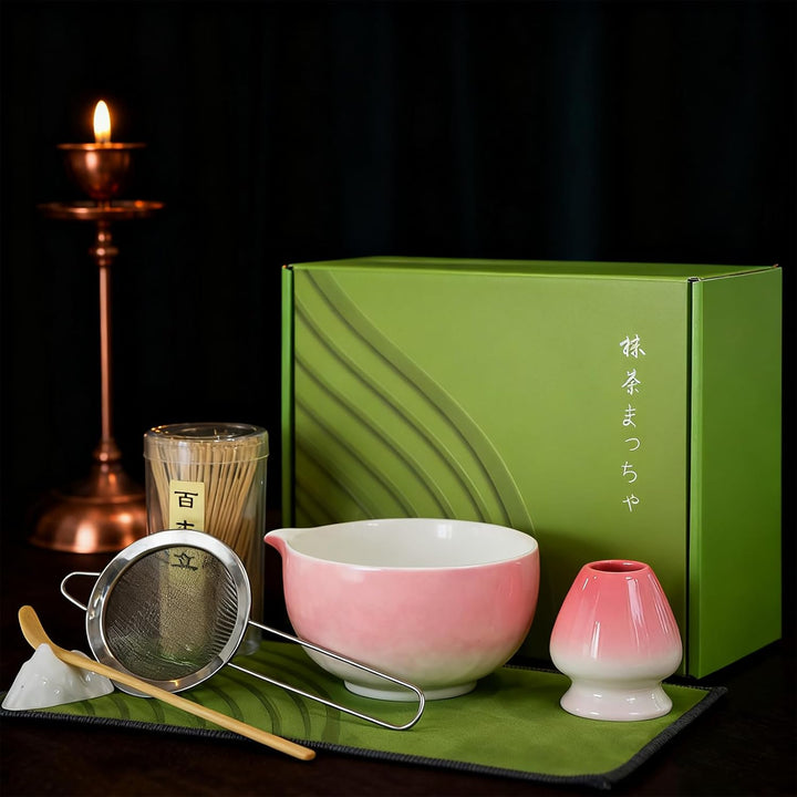 Matcha Set| Matcha Besen|Matcha Tea Set | Matcha Schale| Matcha Whisk,Schaufel, Sieb, Matcha-Besenha