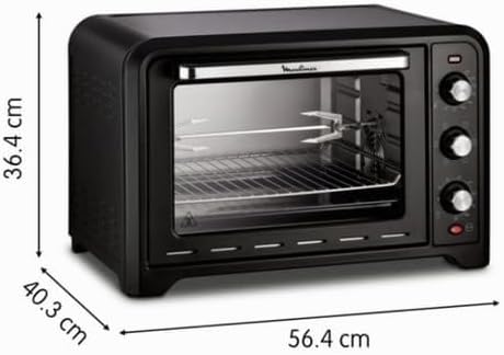 Moulinex ox485810 Backofen Optimo Schwarz 39 L Umluft dreht sich Brosche 2000 W 2000 W 39 L