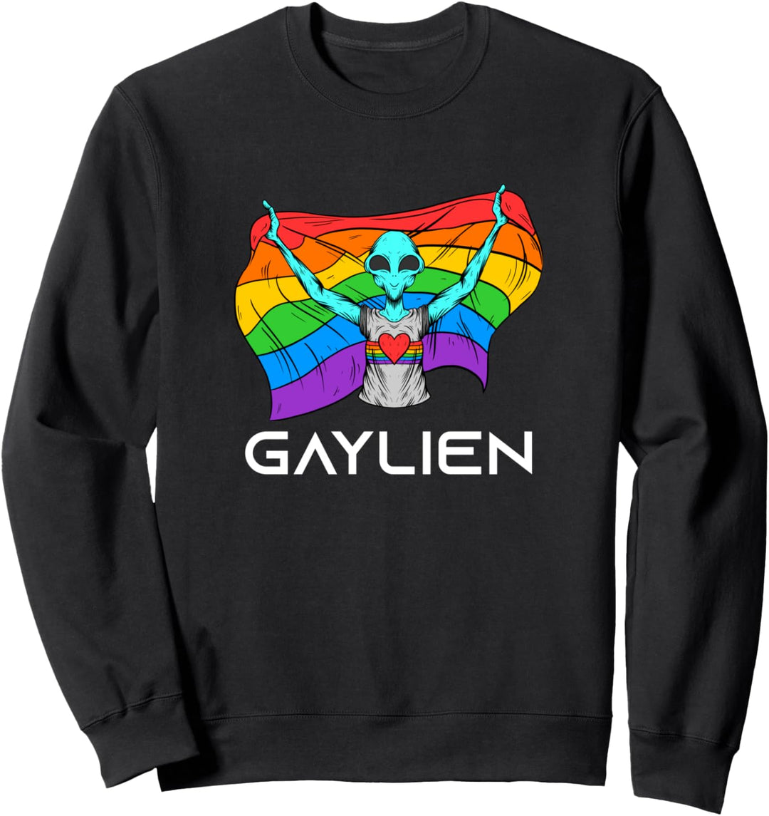 Gaylien Regenbogenfahne Homosexuell Schwul Gay Pride Sweatshirt