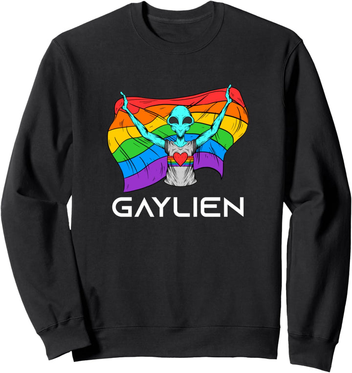 Gaylien Regenbogenfahne Homosexuell Schwul Gay Pride Sweatshirt