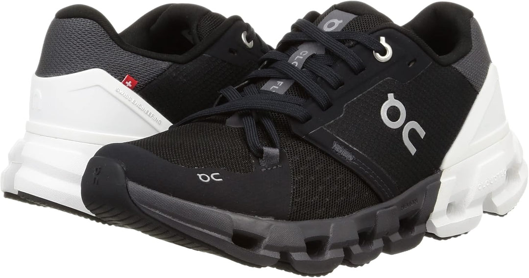 ON Herren Cloudflow Sneaker 37 EU Schwarz Weiss, 37 EU Schwarz Weiss