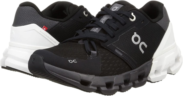 ON Herren Cloudflow Sneaker 37 EU Schwarz Weiss, 37 EU Schwarz Weiss