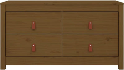 FIRBNUS 100x40x54 cm Beistellschrank Seitenschrank Konsolenschrank mit 4 Schubladen Badezimmerschran