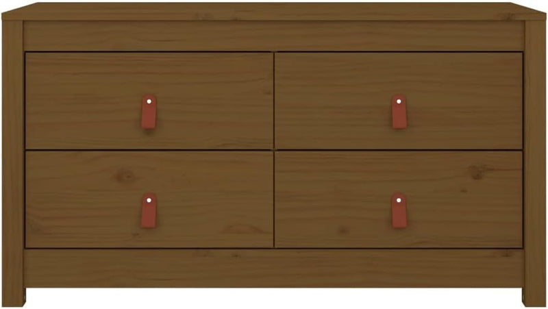 FIRBNUS 100x40x54 cm Beistellschrank Seitenschrank Konsolenschrank mit 4 Schubladen Badezimmerschran