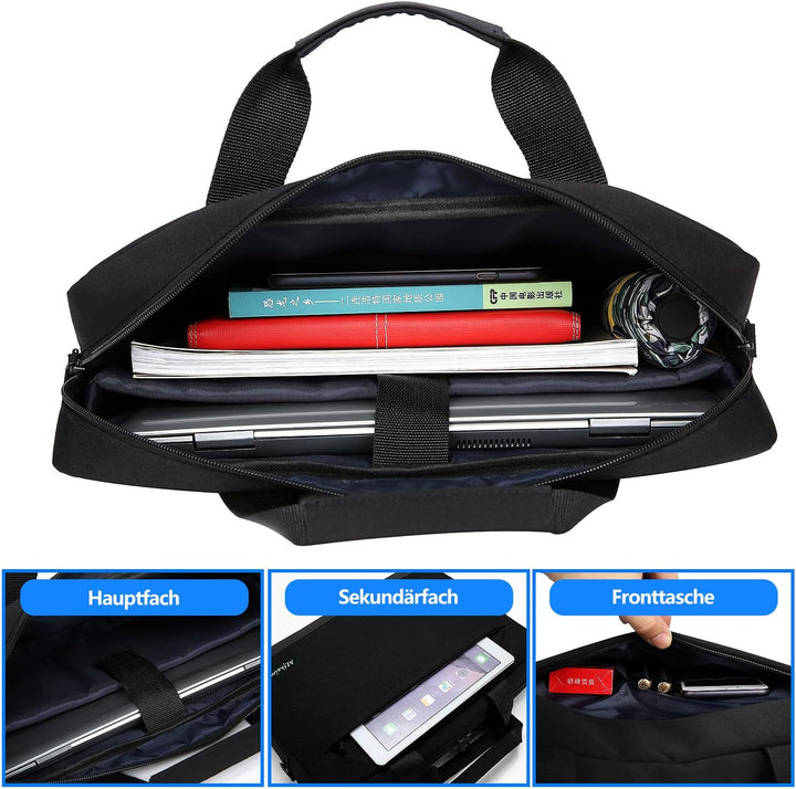 Alfheim Laptoptasche mit Schultergurt 15.6/16 Zoll Herren Damen Leichte Wasserdichte Weiche Computer