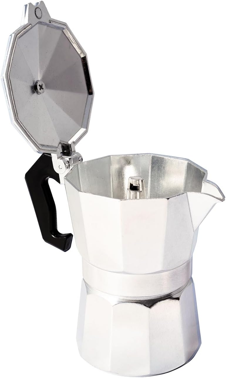Klassischer Espressokocher aus Aluminium, 150 ml für 3 Tassen - Traditioneller Kaffeegenuss, für aro